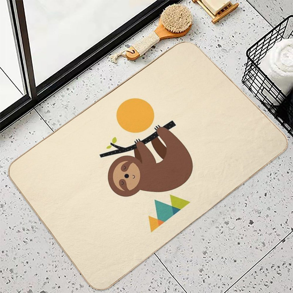 Keep Calm And Live Slow  Odorless Bath Mat