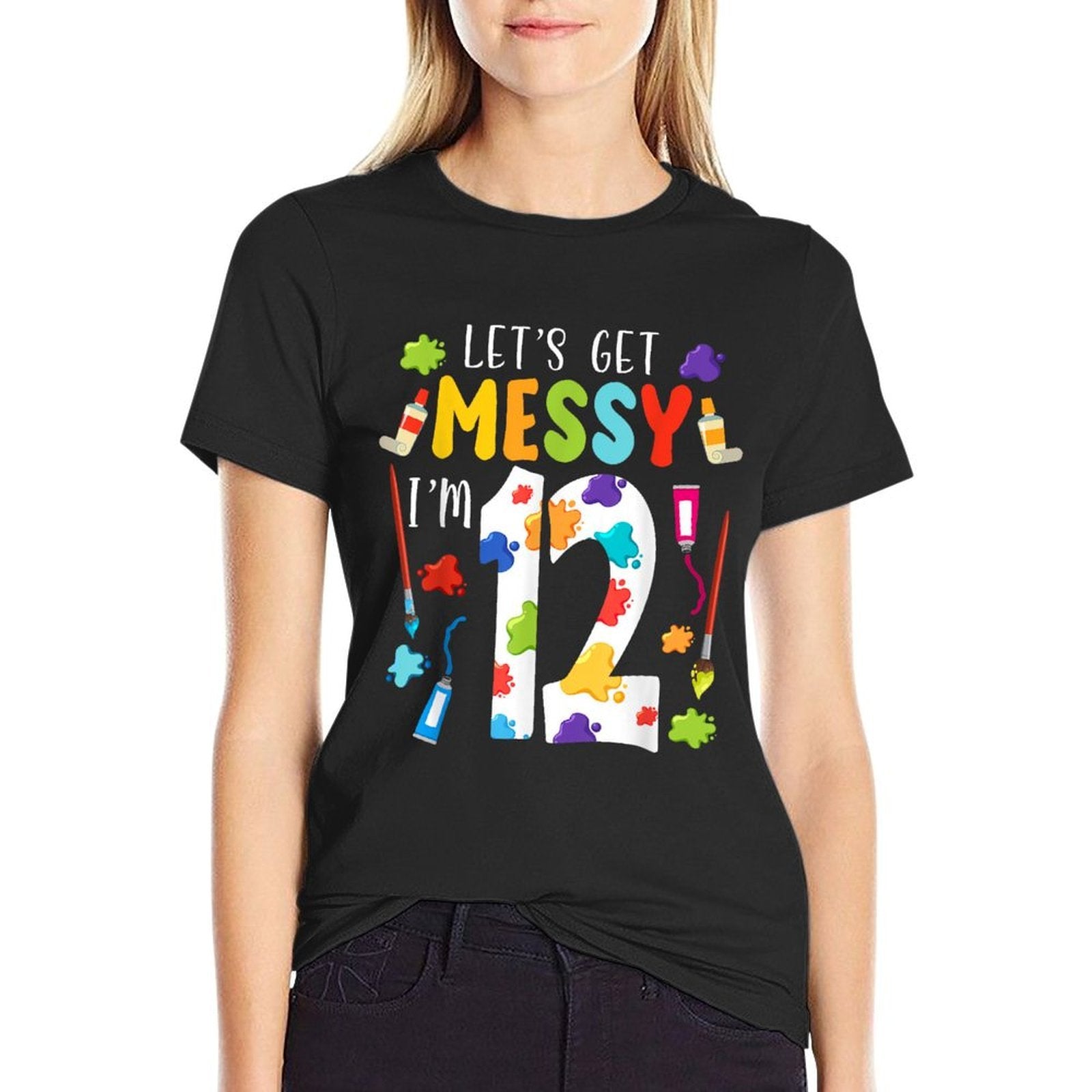 Art Painting 12th Birthday Artist 12 Years Old Party Theme  Affordable Price T-Shirt