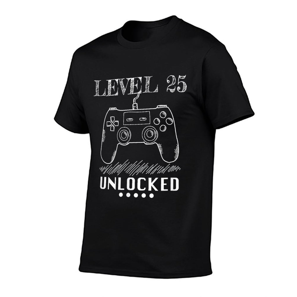 Level 25 Unlocked. 25th Birthday Games Lover Gifts  Durable T-Shirt