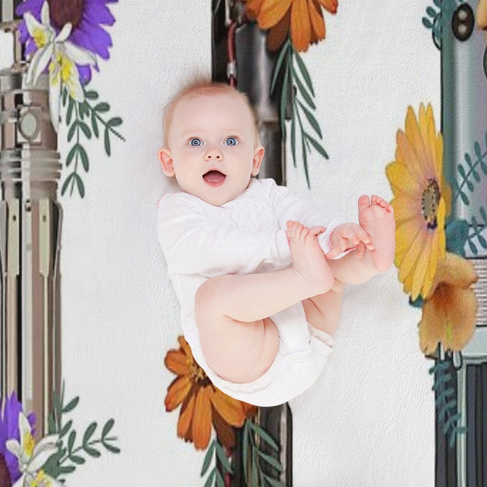 Lightsaber Flower Collection All-season Throw Blanket