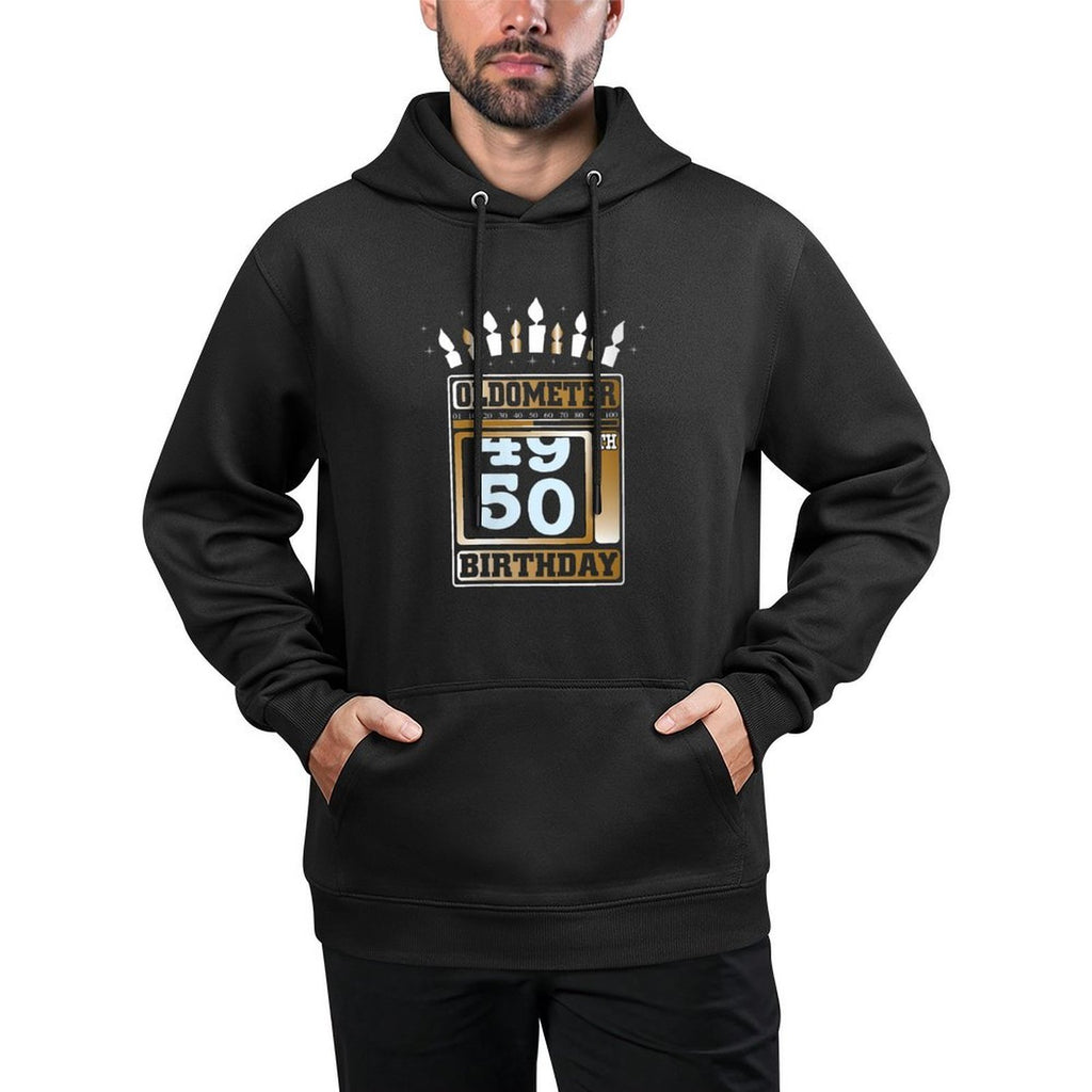 Womens Oldometer 49-50 50th Birthday Funny Gift Relaxed Fit Hoodie