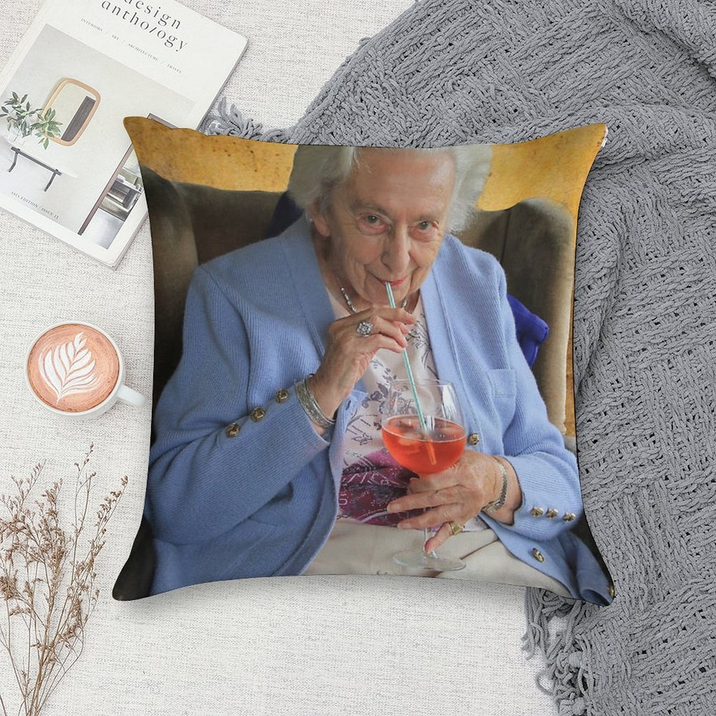 Aperol Spritz Soft High-Density Material Throw Pillow