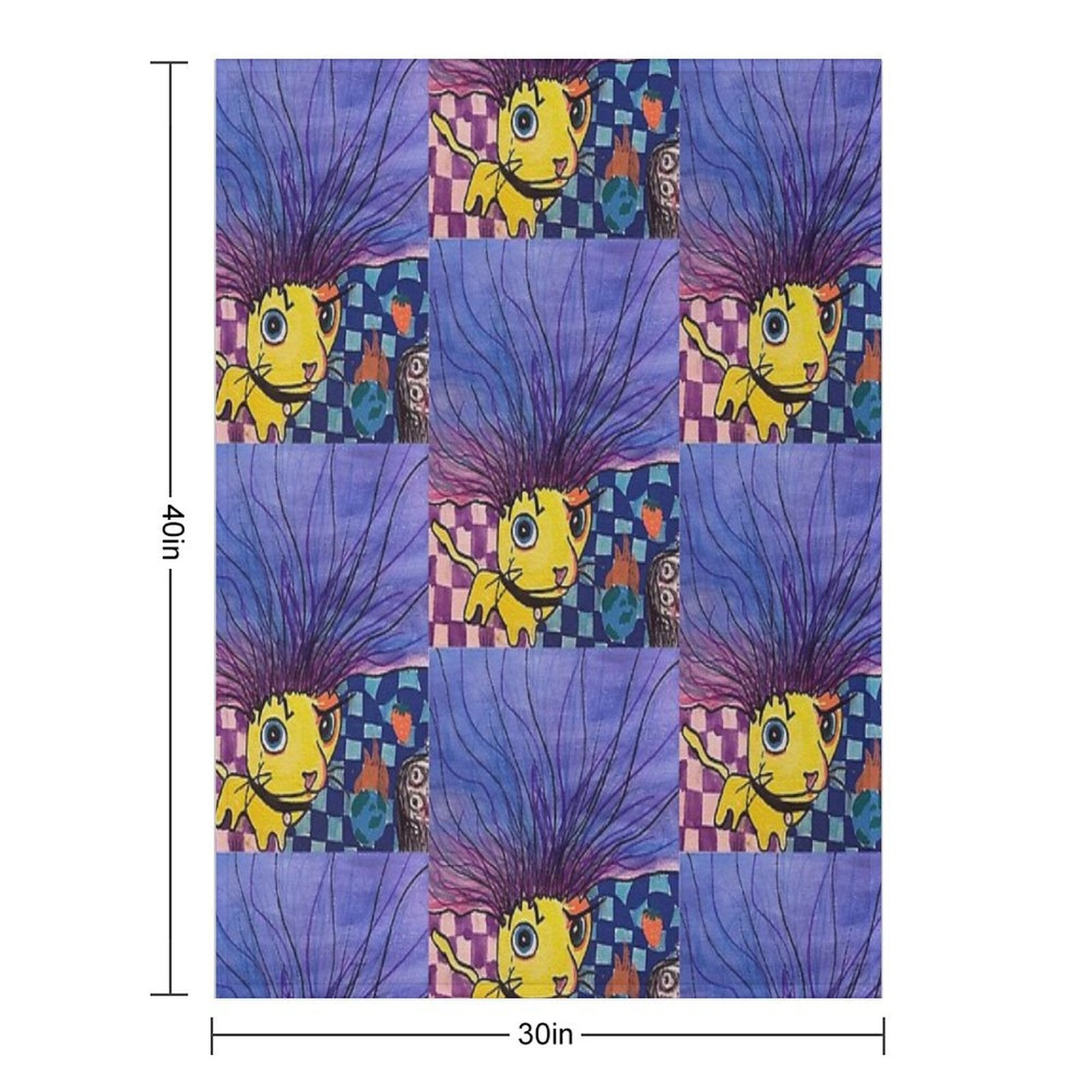 Bartholomeow Velvety-soft Throw Blanket