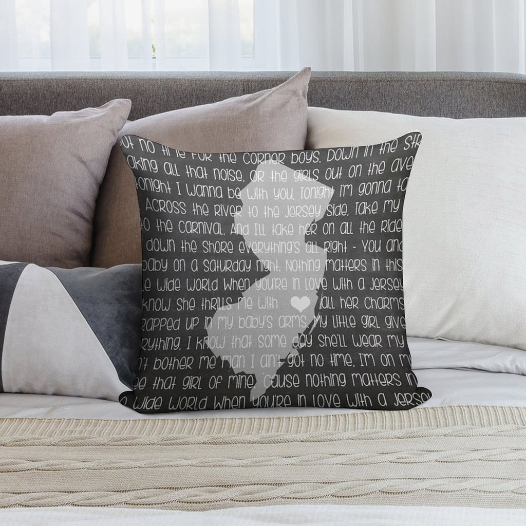 Jersey Girl Soft Reinforced Edging Throw Pillow