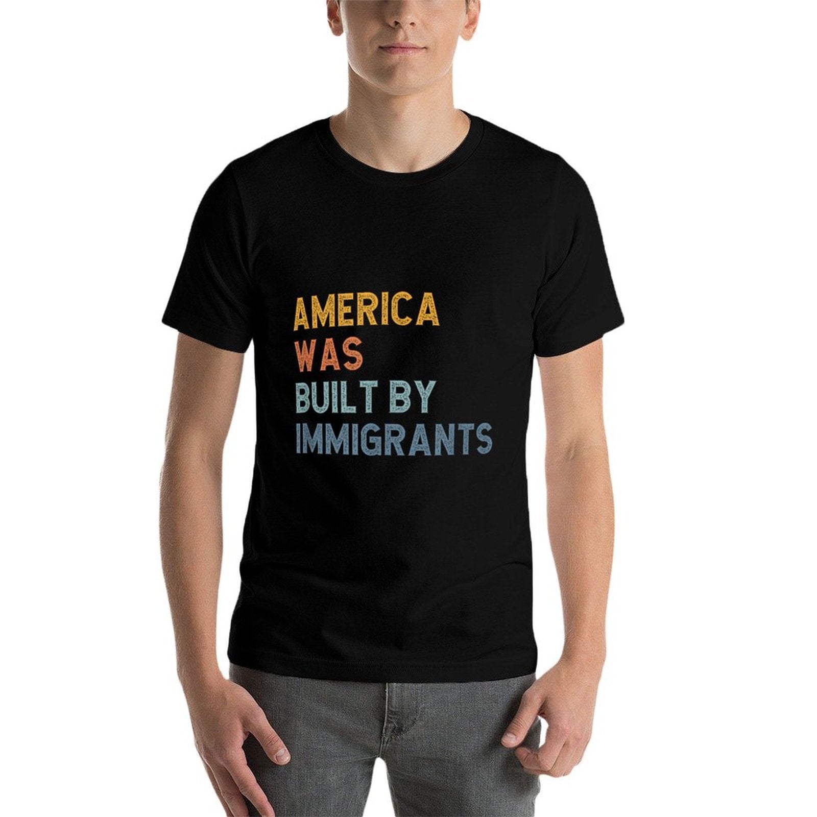America Was Built By Immigrants, Support Refugee Rights  Classic T-Shirt