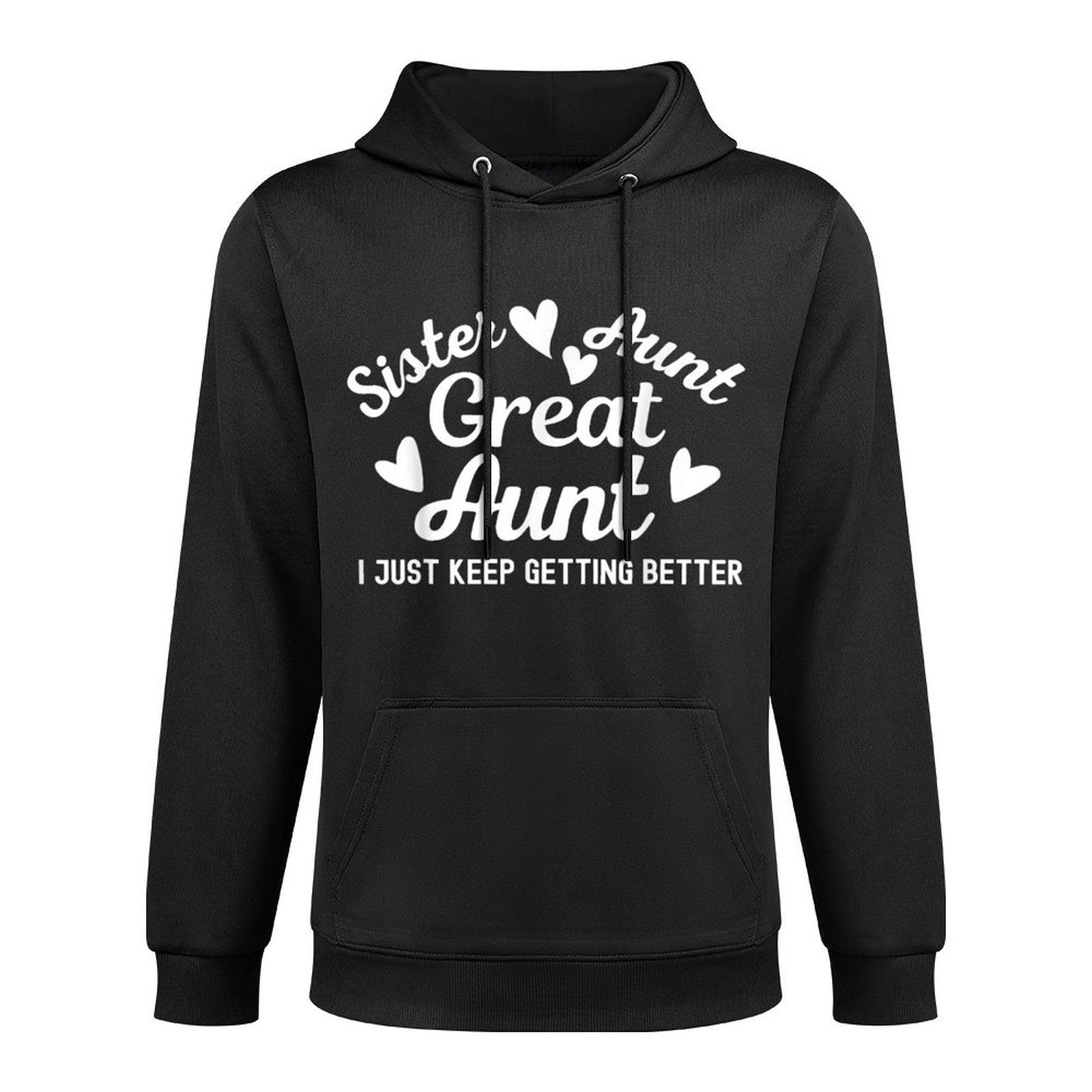 Funny Gifts for Aunt Grandkids Sister Great Aunt Moisture-Wicking Hoodie