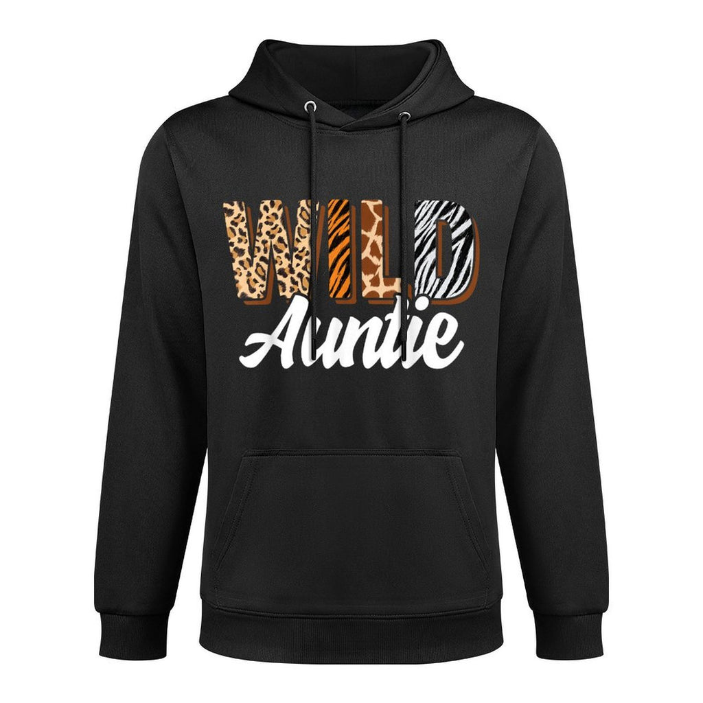 Wild Auntie Zoo Born Two Be Wild B-day Safari Jungle Animal Relaxed Fit Hoodie