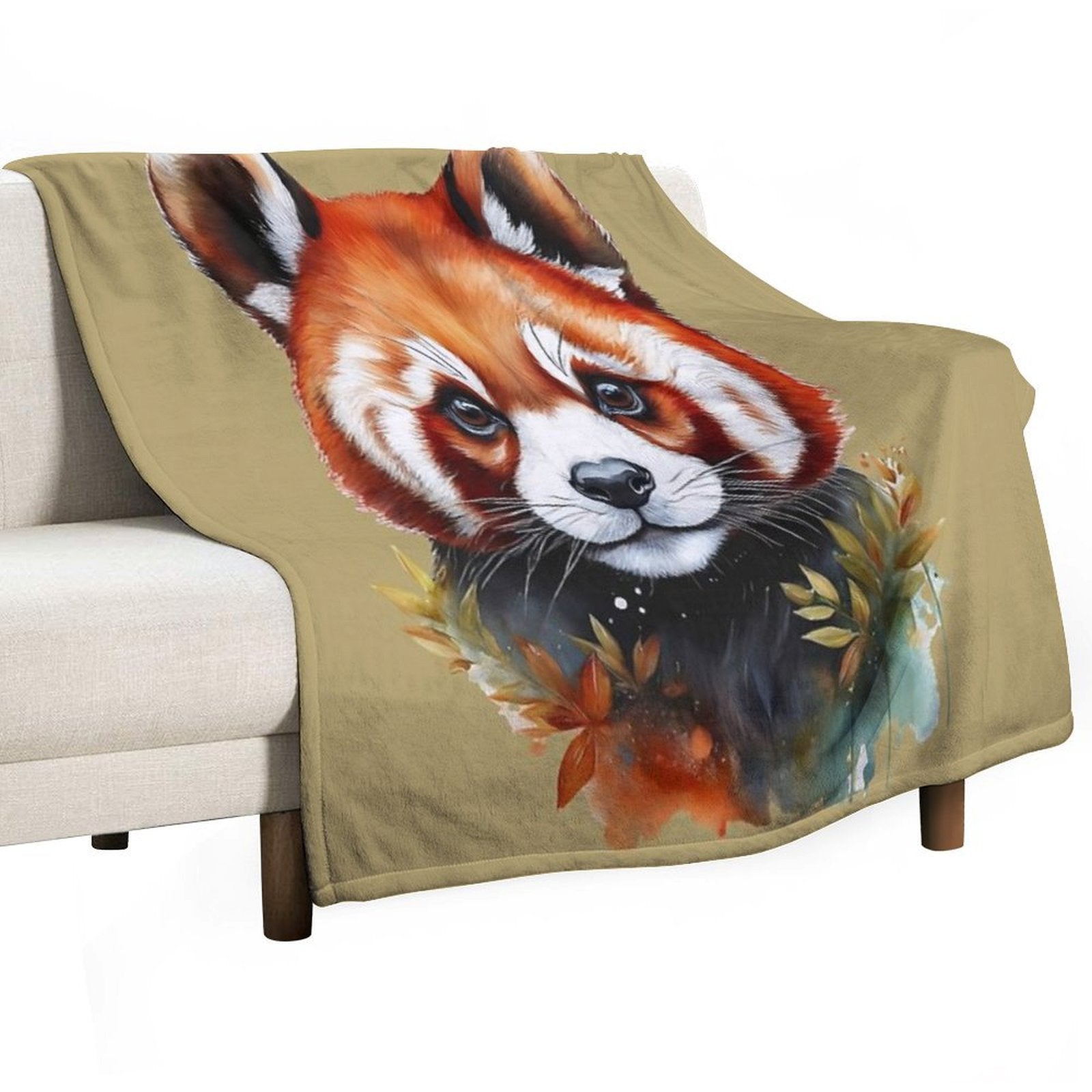 Red Panda - MY ZOO Collection Travel-friendly Throw Blanket
