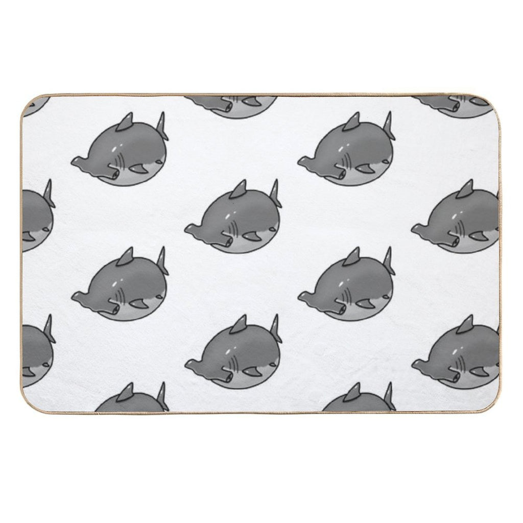 Chunky Hammerhead Shark  Easy Maintenance Bath Mat