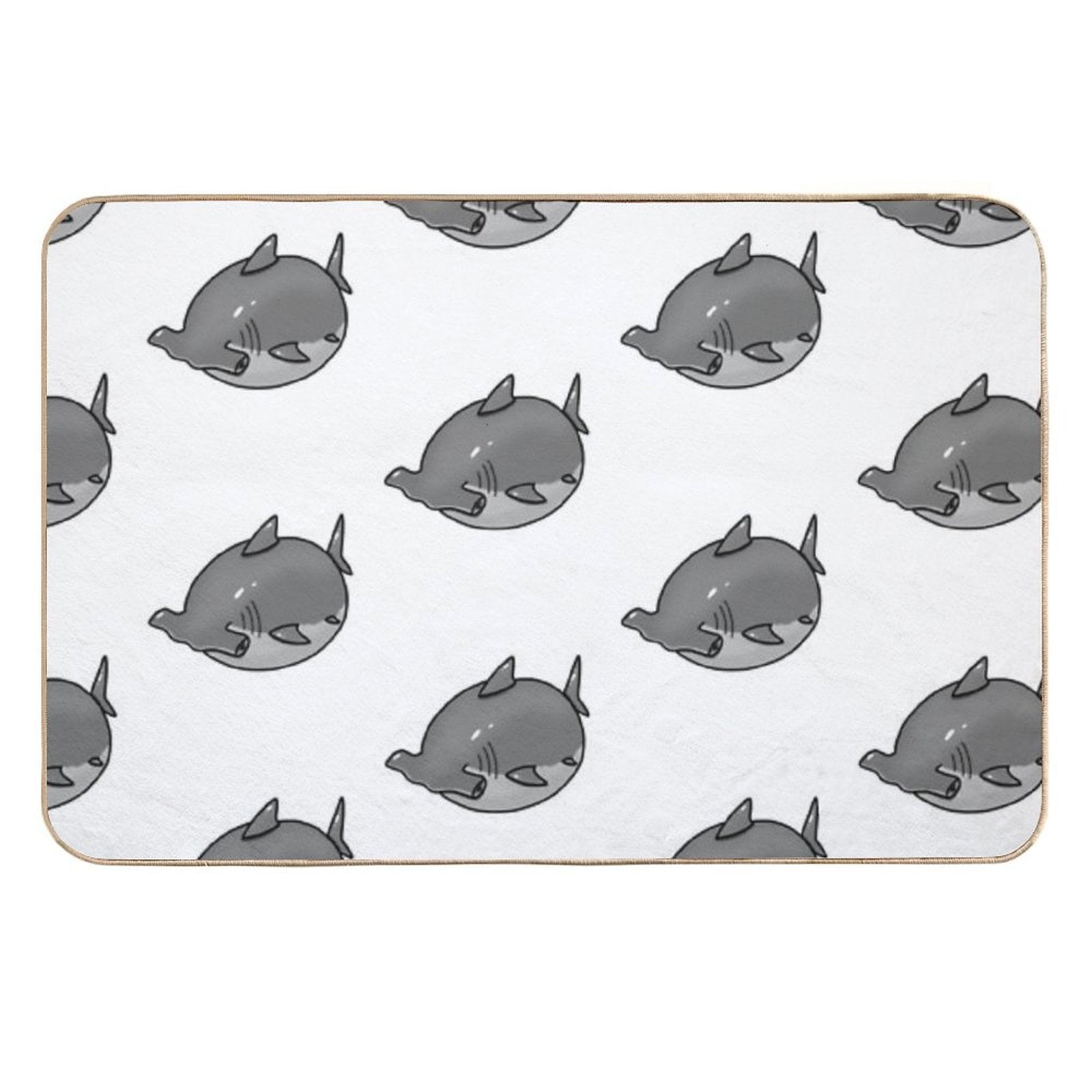 Chunky Hammerhead Shark  Easy Maintenance Bath Mat