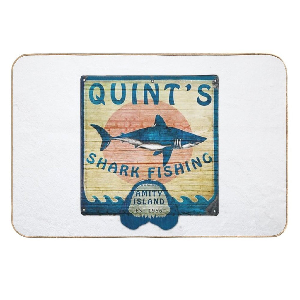 Quint's Shark Fishing  Anti-Trip Bath Mat