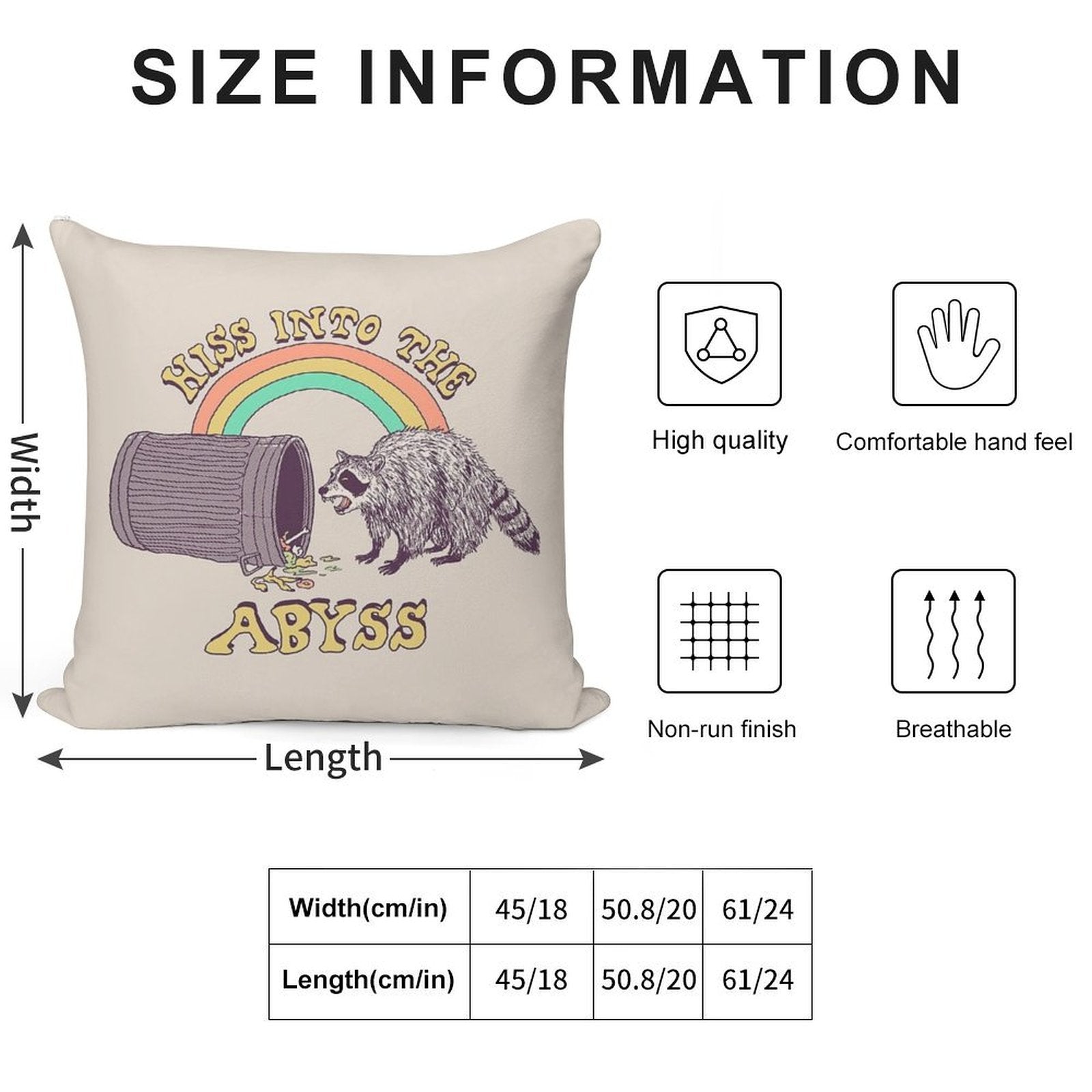 Hiss Into The Abyss Soft Bedroom Essential Throw Pillow