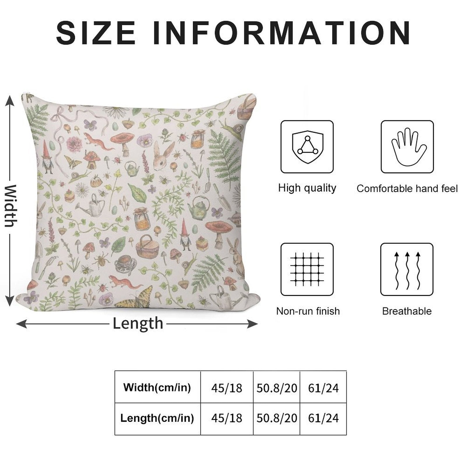 Cottagecore - Faded Pink Soft Durable Construction Throw Pillow