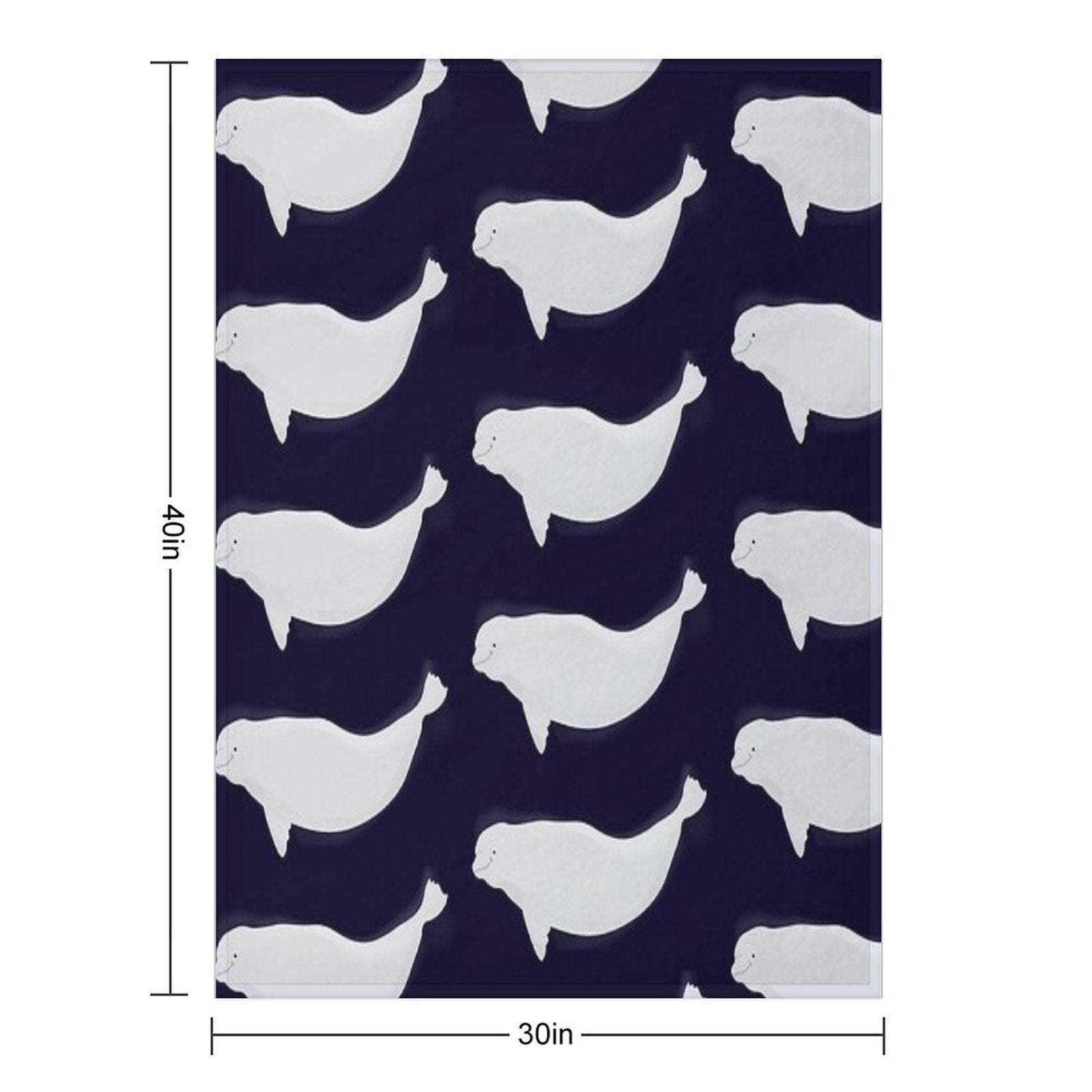 Beluga Shrink-resistant Throw Blanket