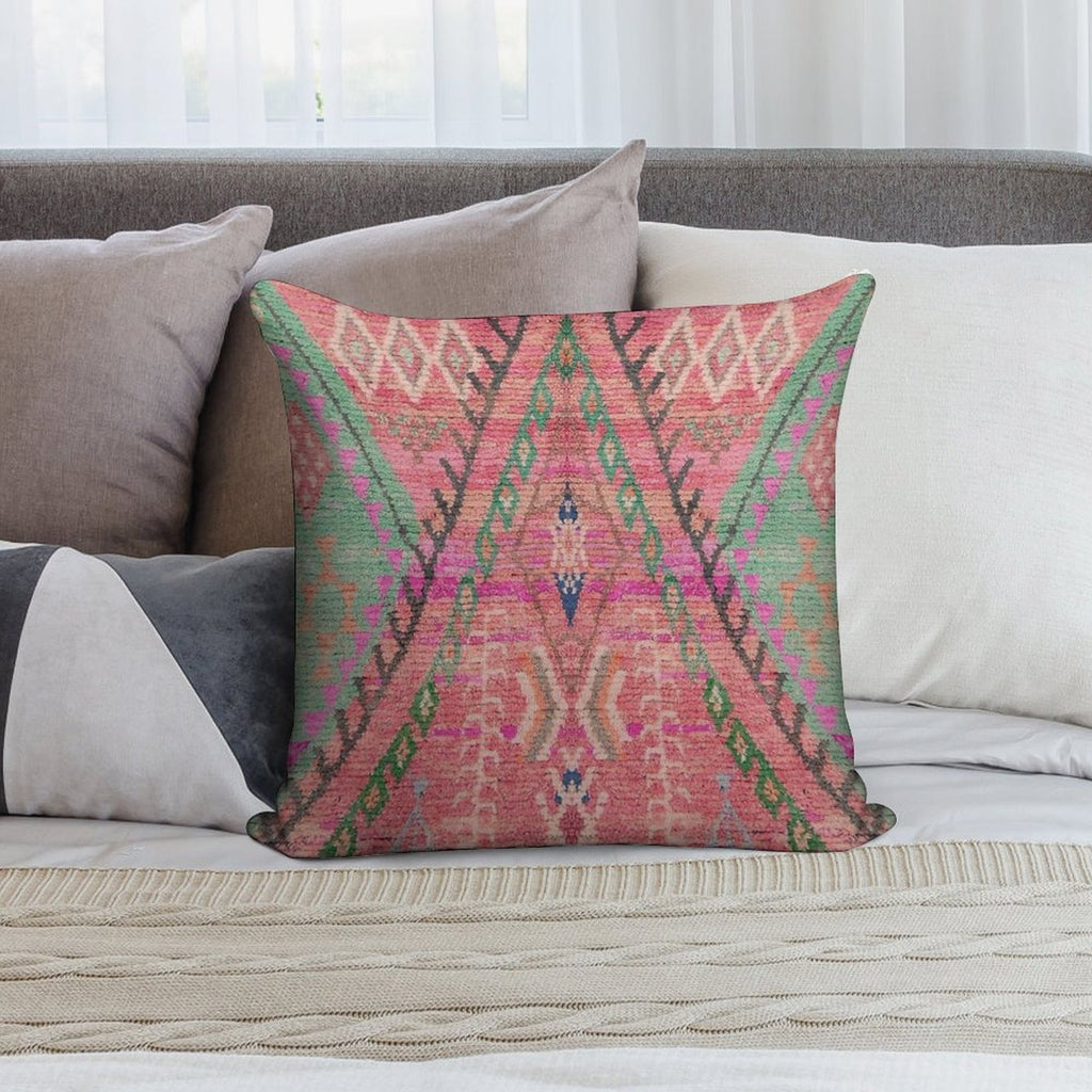 Traditional Moroccan Berber Carpet Soft Gift Ready Throw Pillow