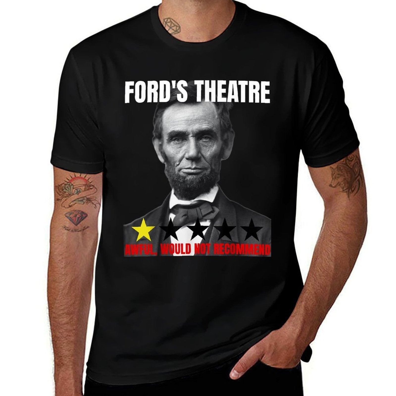 Fords Theatre Abraham Lincoln Funny Abe Meme Not Recommend  Eco-friendly Material T-Shirt