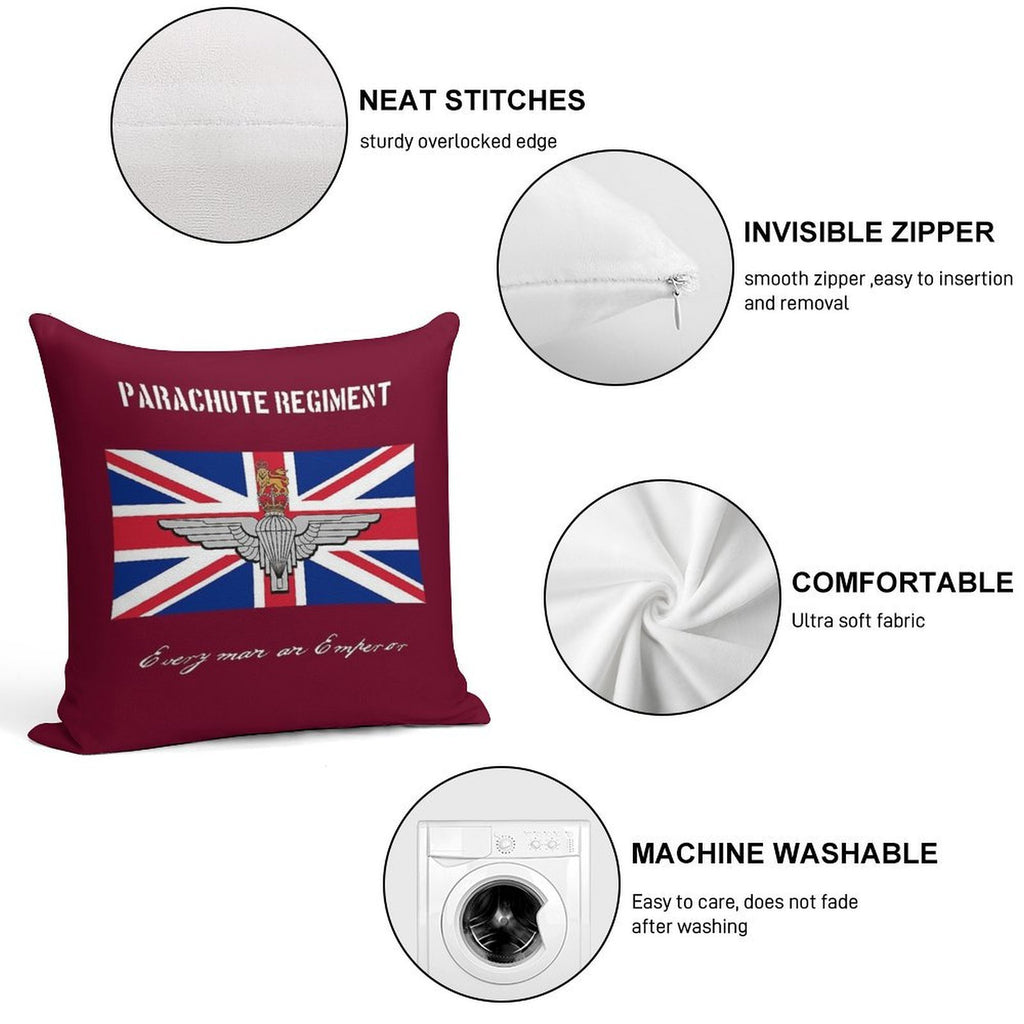 Parachute Regiment (UK) Every Man An Emperor Soft Warmth Comfort Throw Pillow
