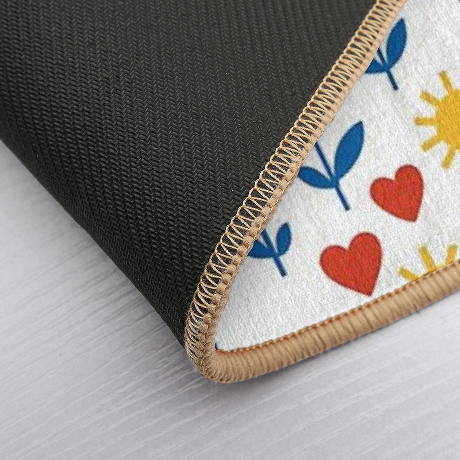 Sunshine & Love - Floral Pattern  Eco-Friendly Bath Mat