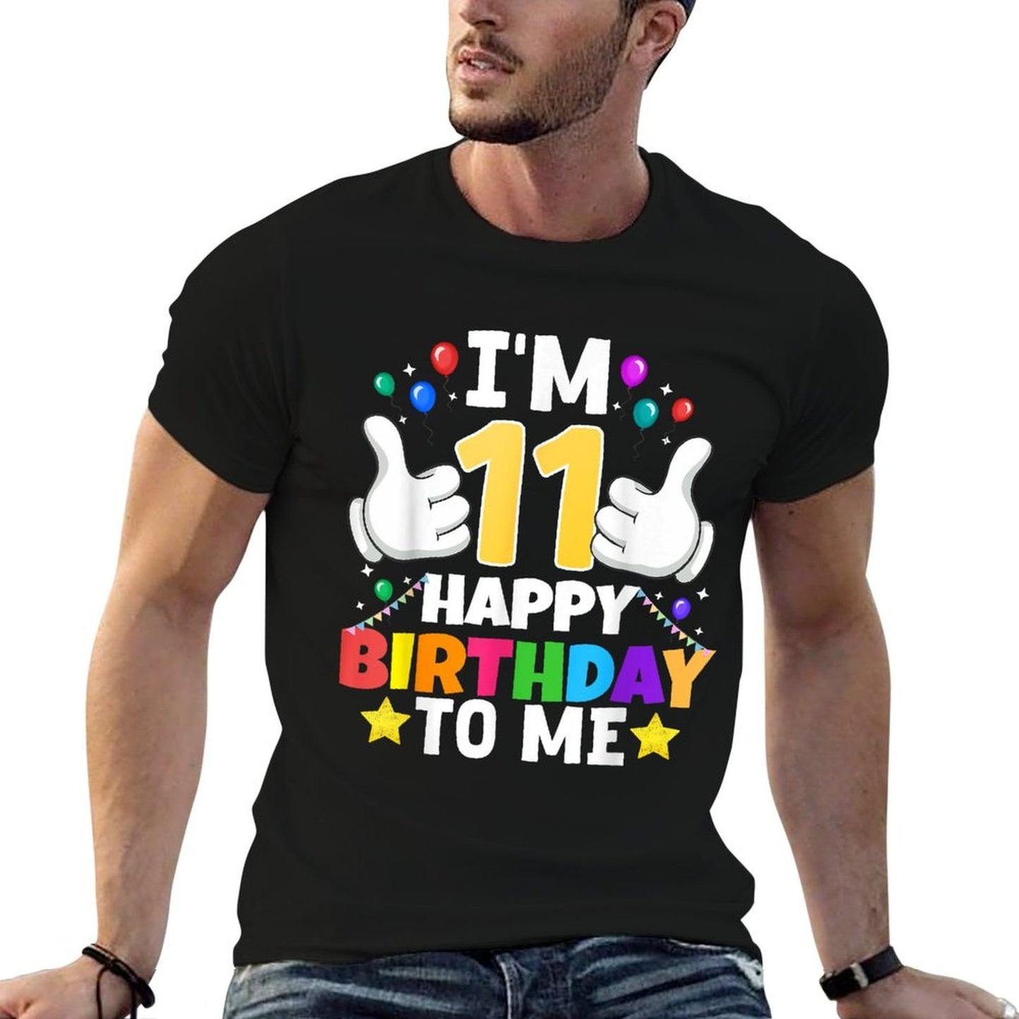 11 Year Old Gifts I&#39;m 11 Happy Birthday To Me 11th Birthday  Vintage-inspired T-Shirt