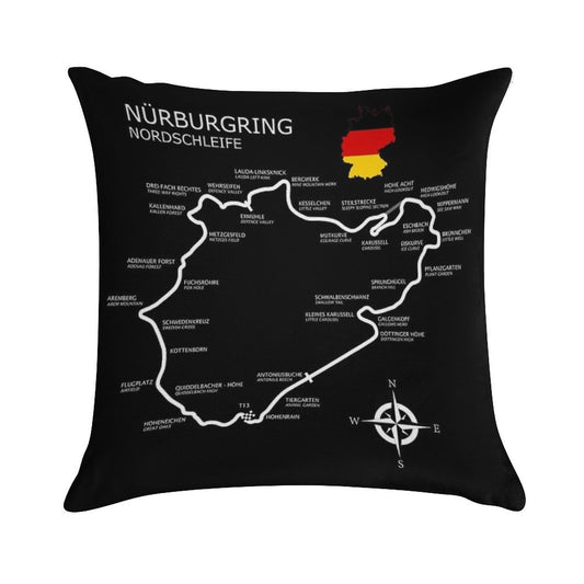 The Nurburgring - Nordschleife Soft Bedroom Essential Throw Pillow