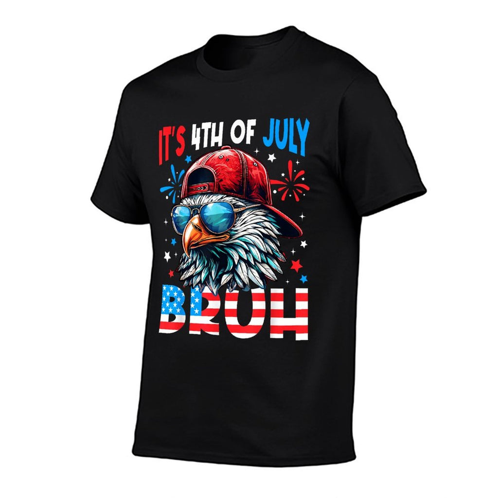 Bald Eagle Bruh 4th Of July Fourth July Men Boys Kids Meme  Trendy Pattern T-Shirt