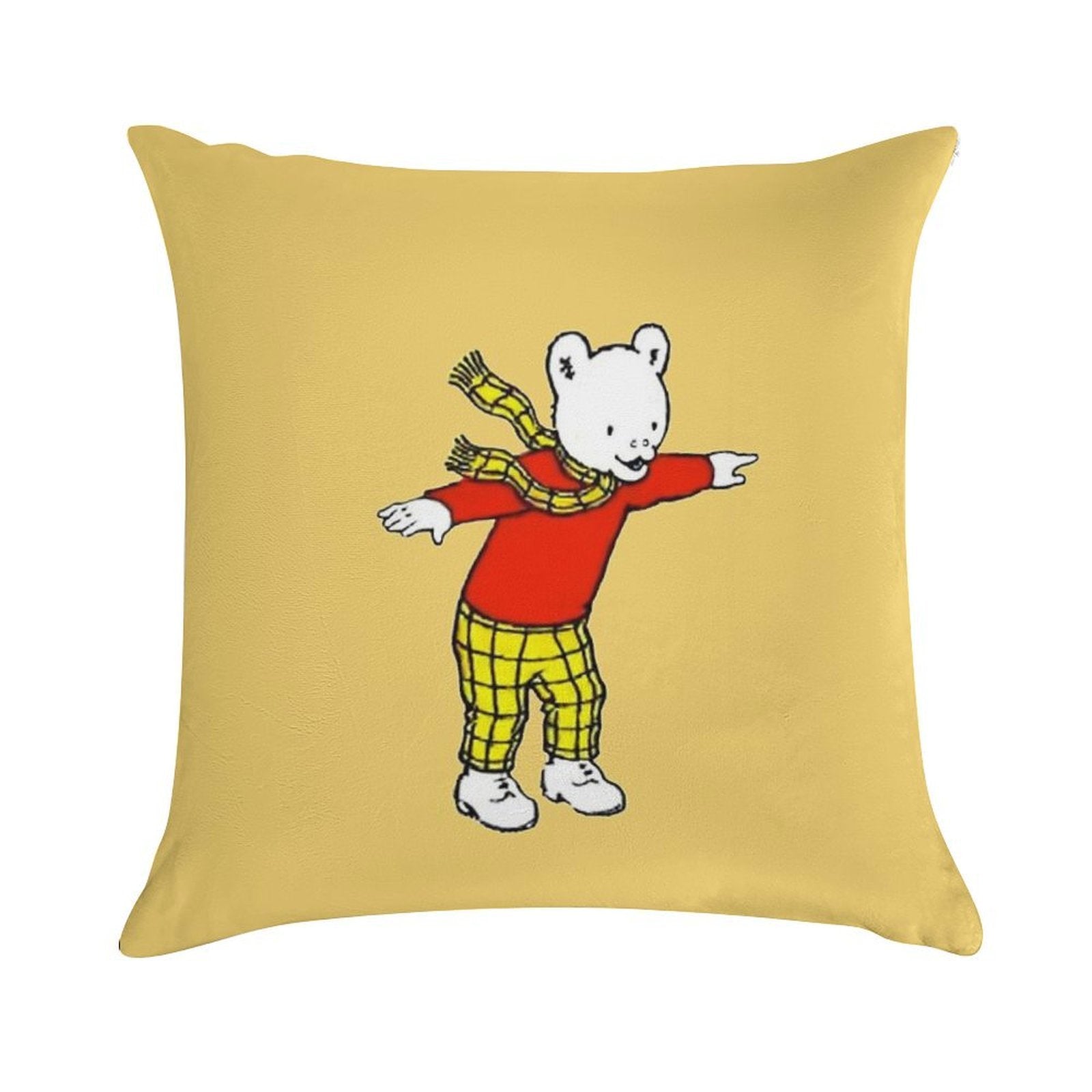 Rupert Bear Soft Reinforced Edging Throw Pillow