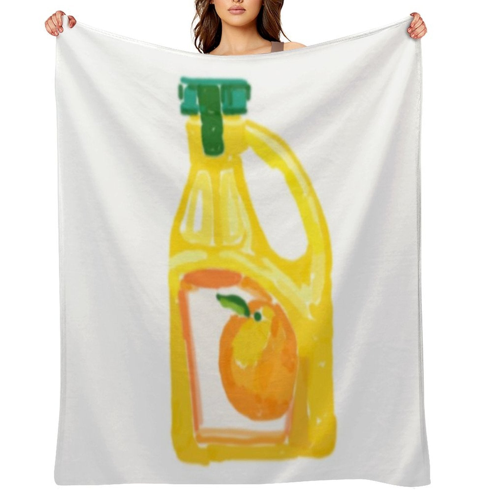 Orange Juice Premium Throw Blanket