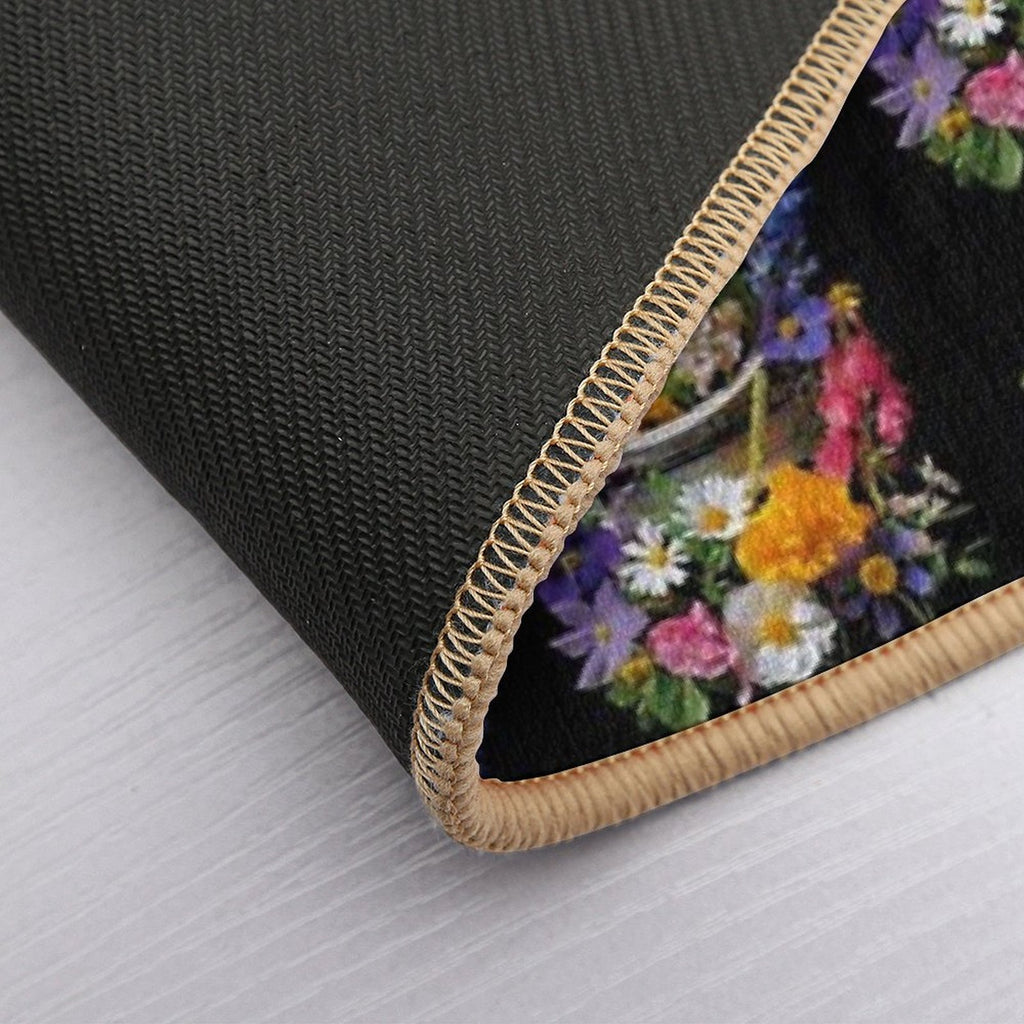 Cosmic Bloom  Fade-Resistant Bath Mat