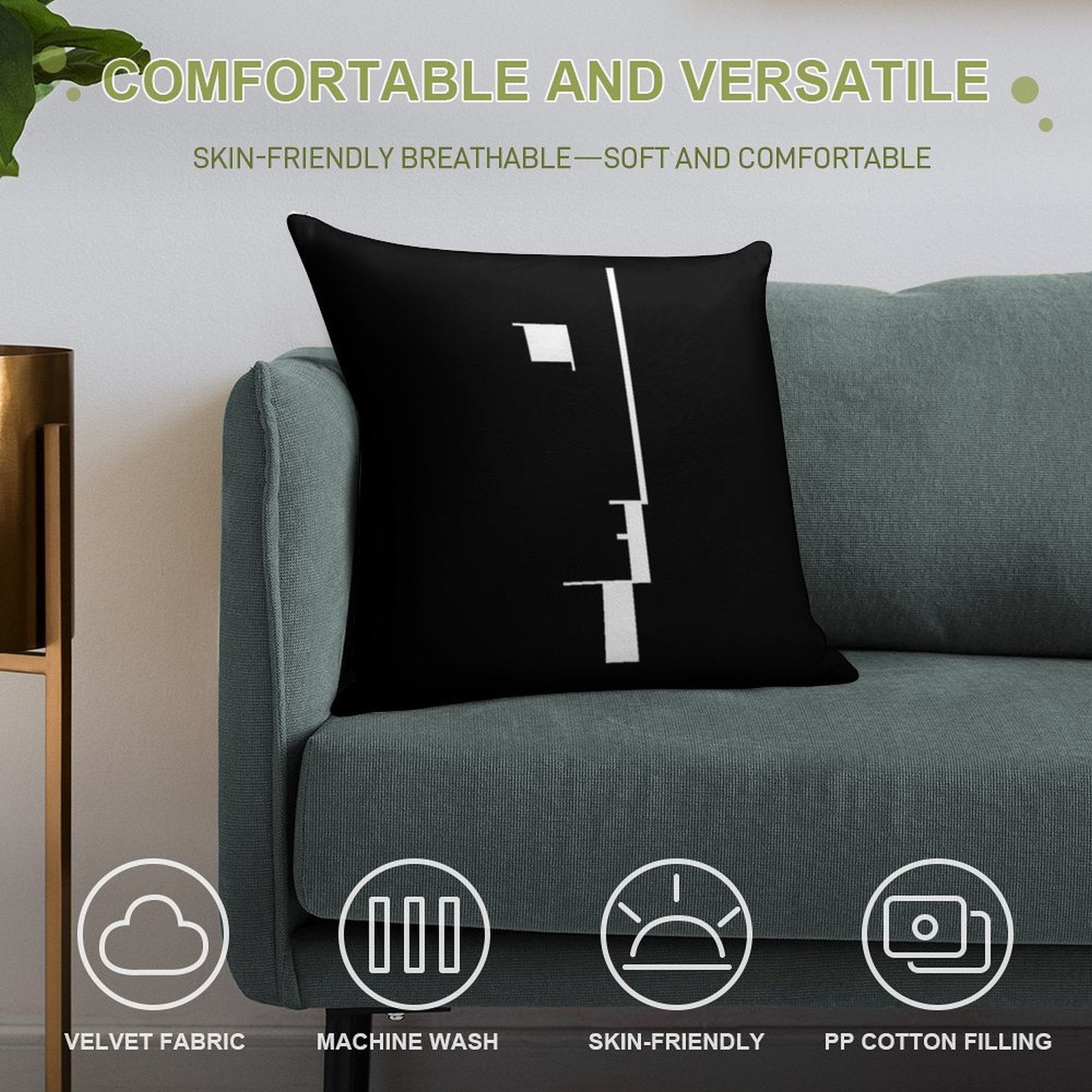 BAUHAUS AUSSTELLUNG 1923 Soft Home Decor Throw Pillow