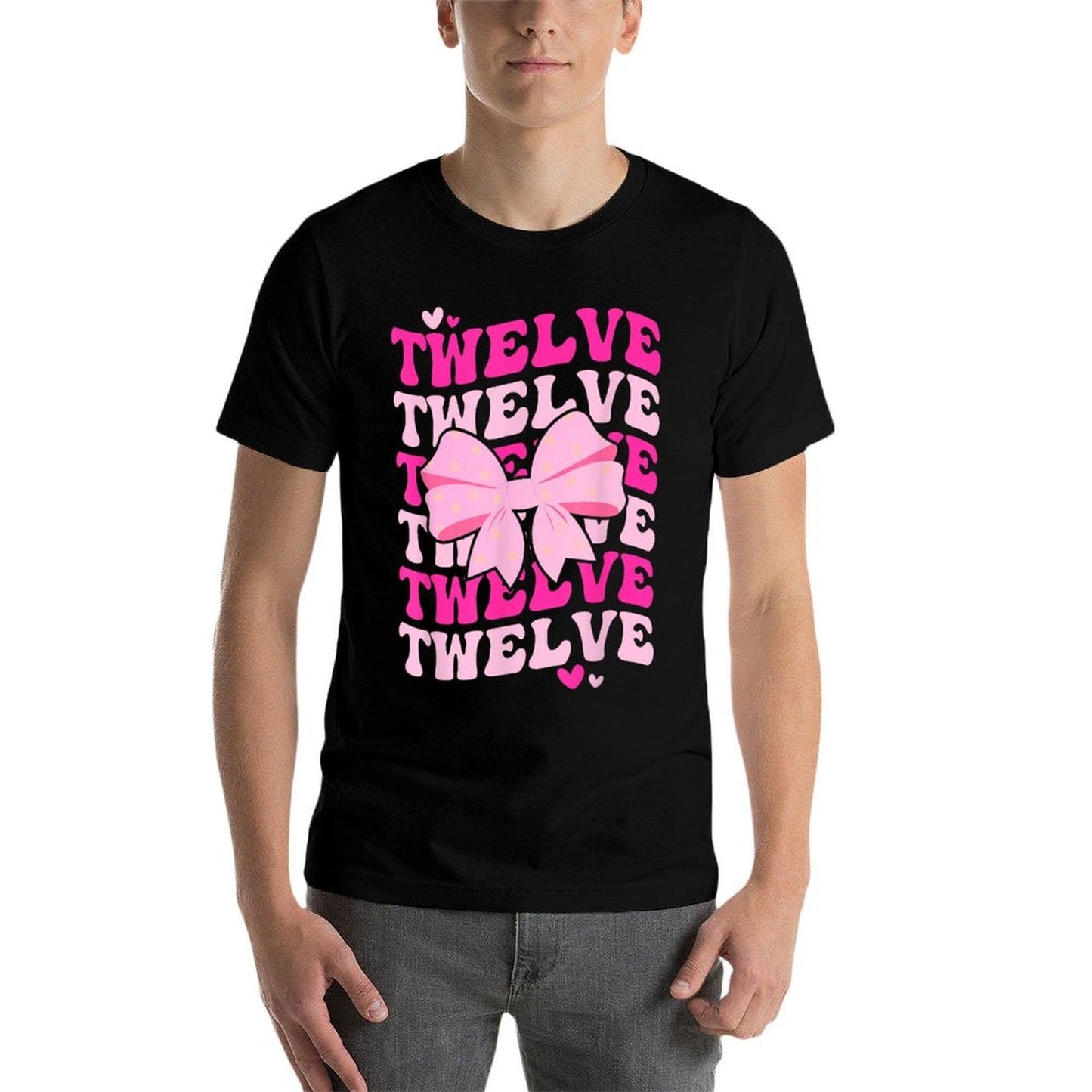 12th Coquette Birthday Party Twelve Year Old Coquette Bow  Polyester Blend T-Shirt