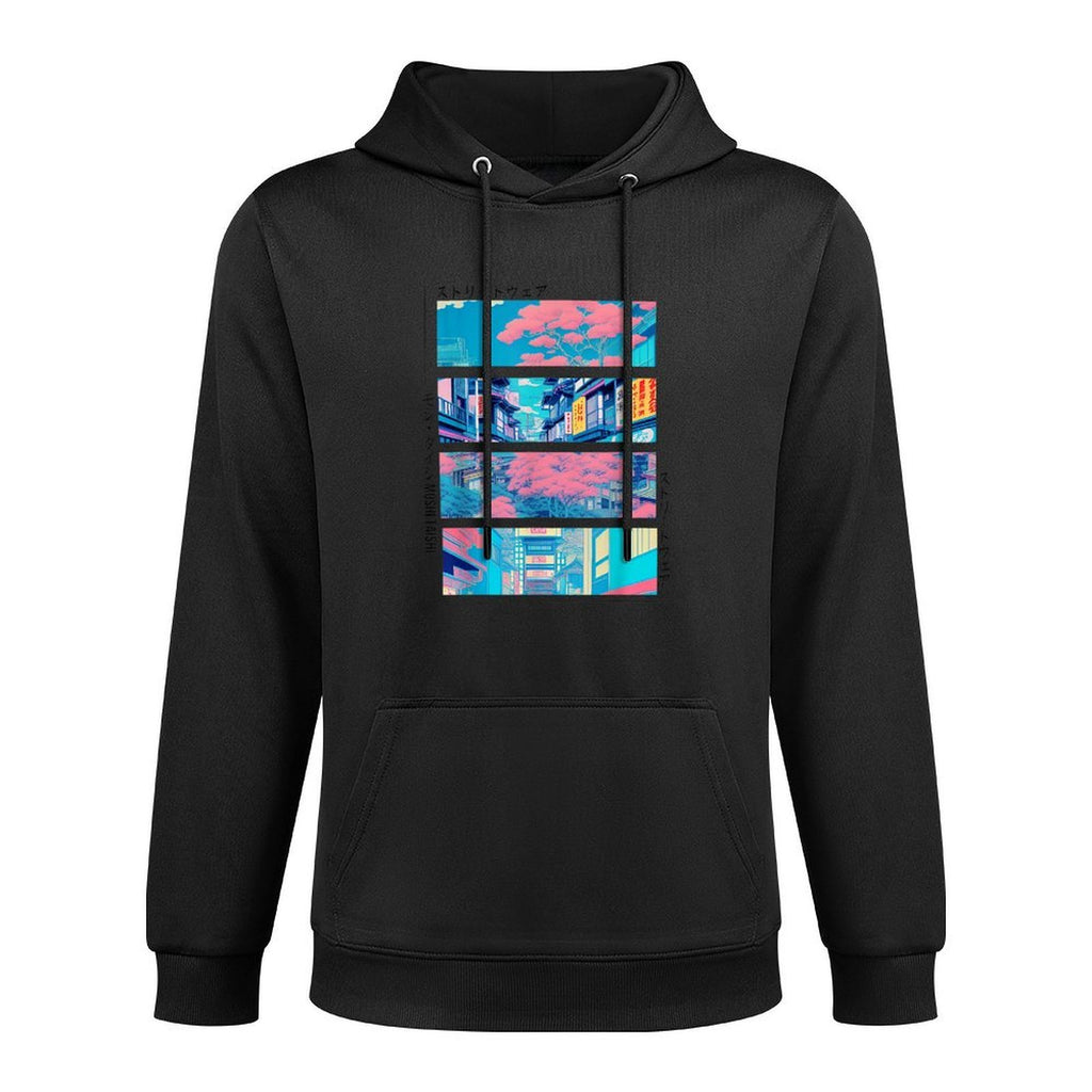 Retro Lofi Tokyo Japanese Streetwear Aesthetic Graphic Shape Retention Hoodie