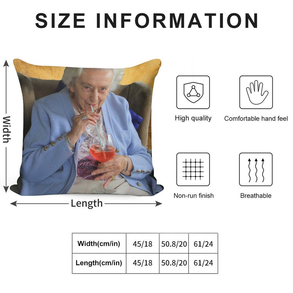 Aperol Spritz Soft High-Density Material Throw Pillow