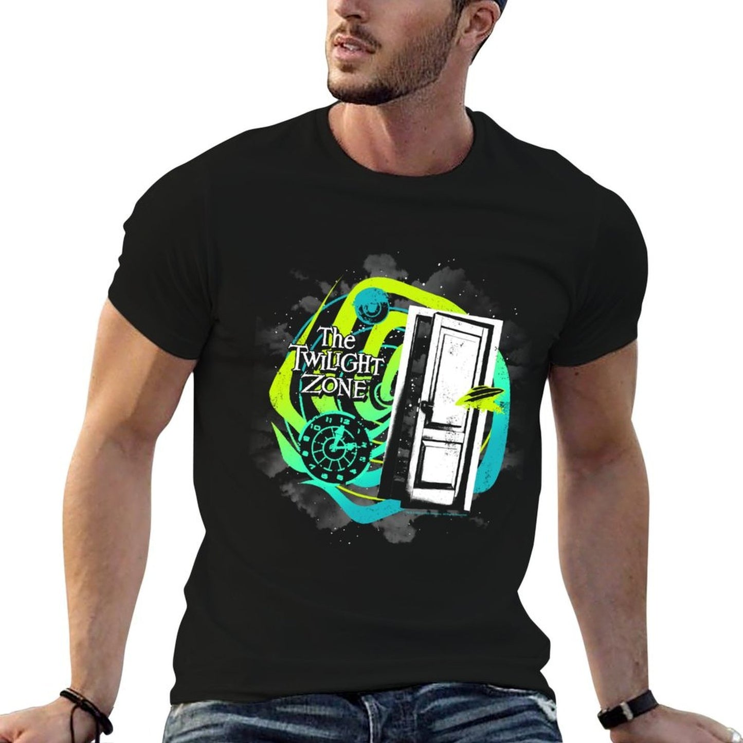 The Twilight Zone Galactic Mystery Logo  Graphic-printed T-Shirt