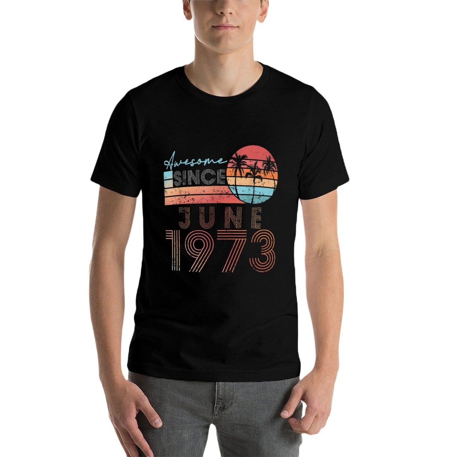 Retro June Vintage Awesome 1973 50th Birthday Gifts  Classic T-Shirt