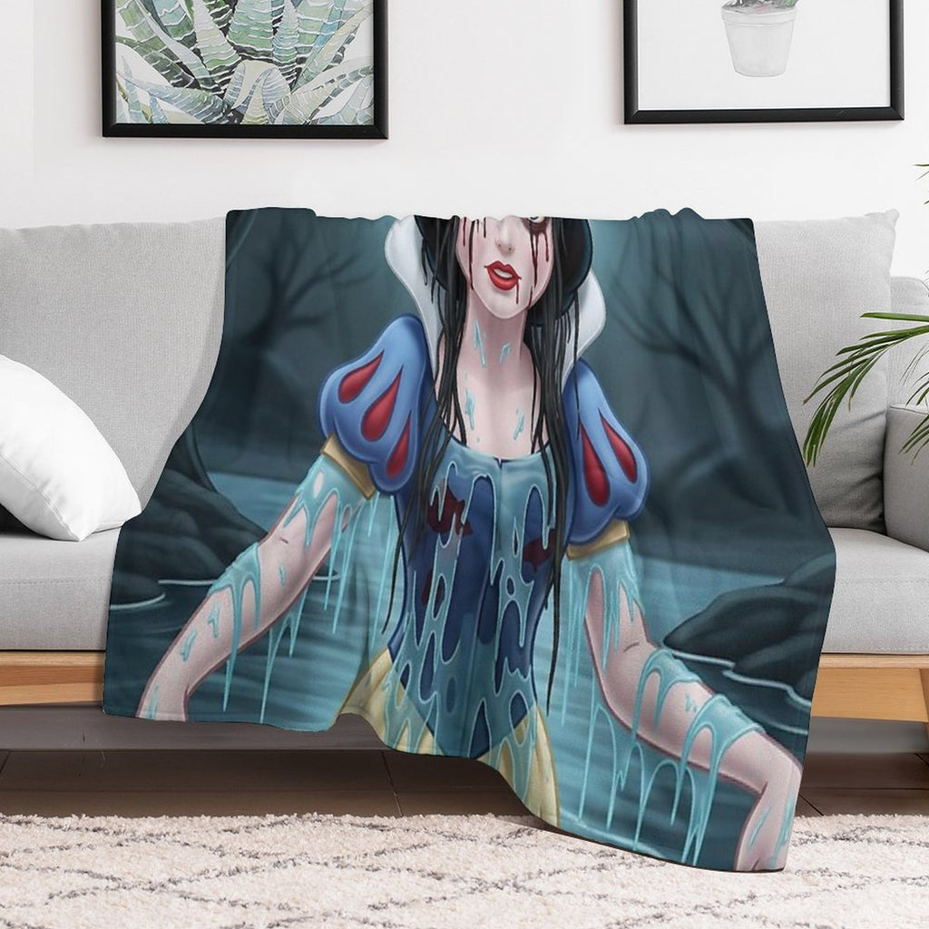 The Weeping Woman of The White Woods Travel-friendly Throw Blanket