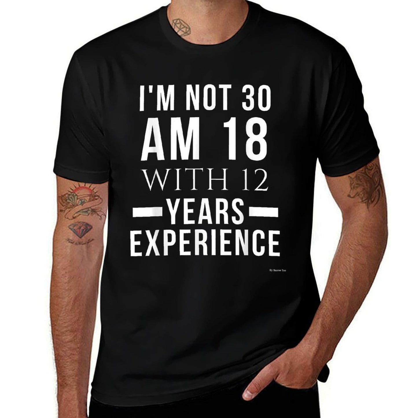 30th Birthday Gift For 30 Year Old Born in 1989  Rolled Sleeves T-Shirt