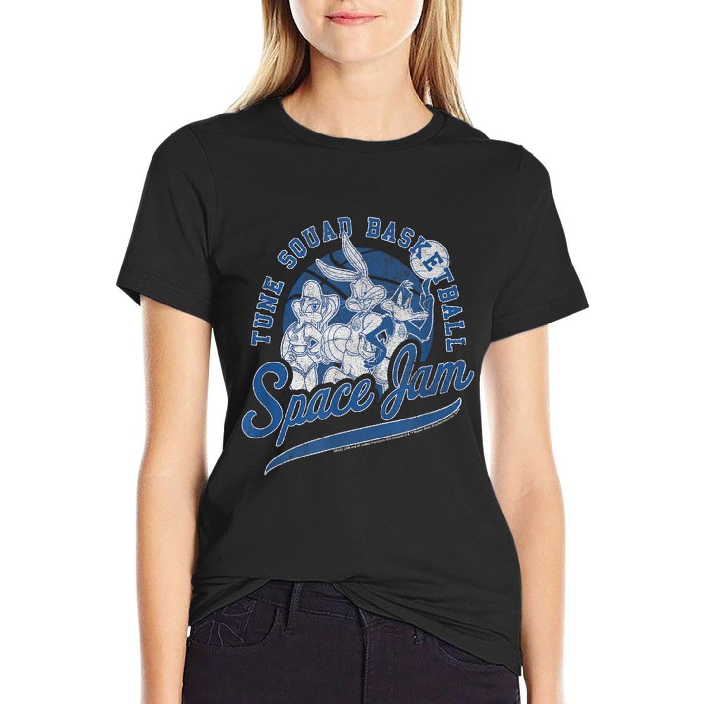 Space Jam Classic Tune Squad Basketball Collegiate  Versatile T-Shirt