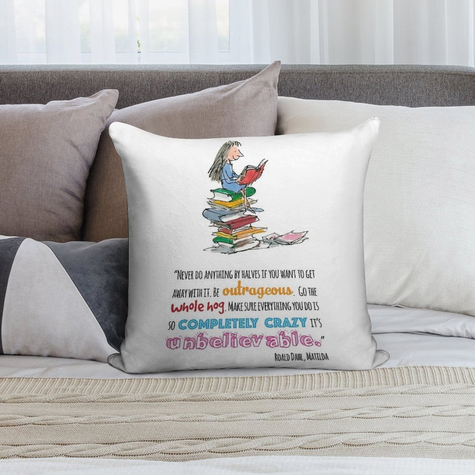 Matilda Soft Hidden Zipper Throw Pillow