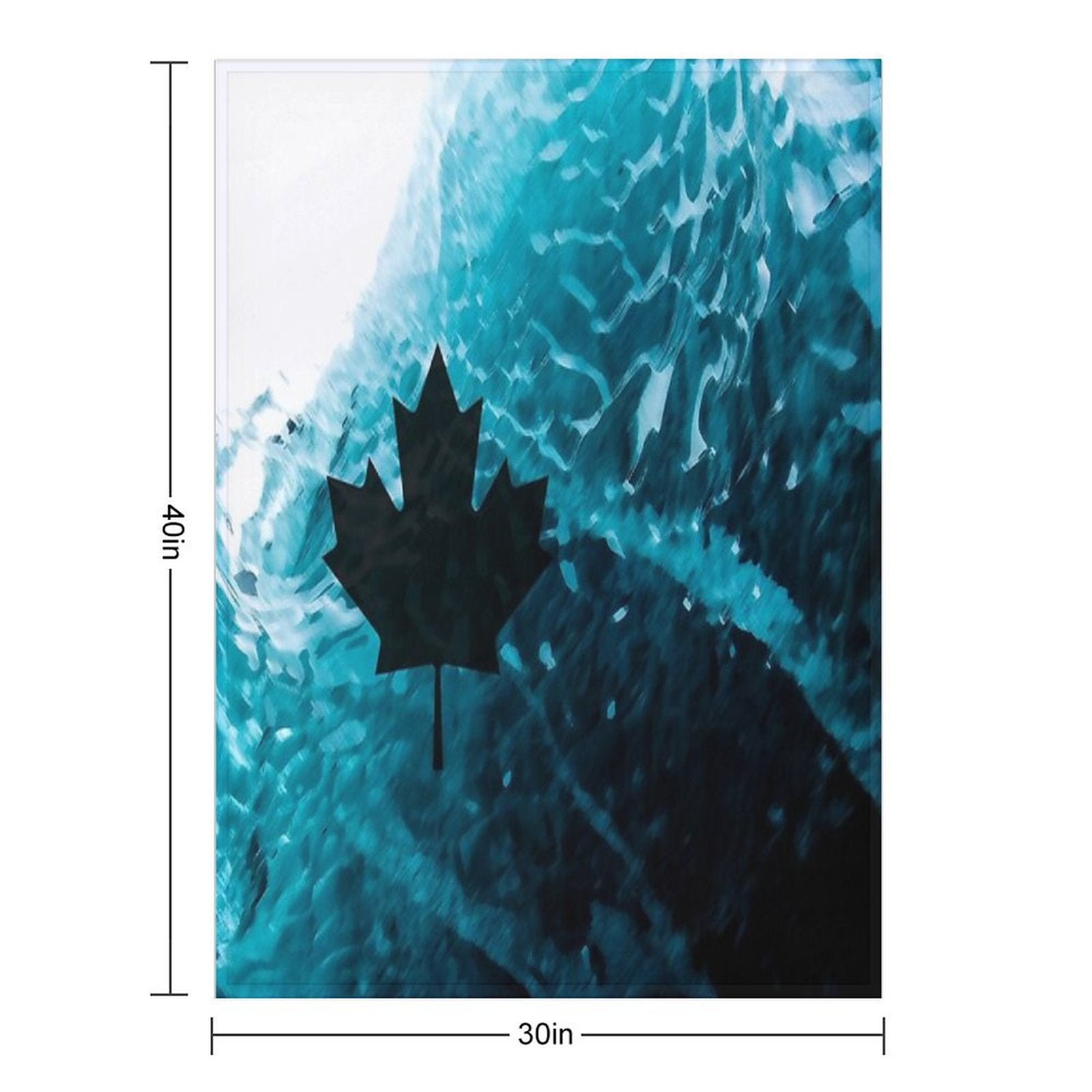 Dark Ice Machine-washable Throw Blanket