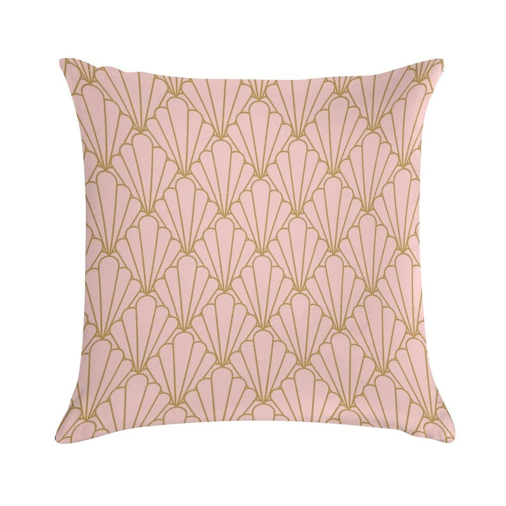 Art Deco Series - Rose And Gold Soft Home Decor Throw Pillow