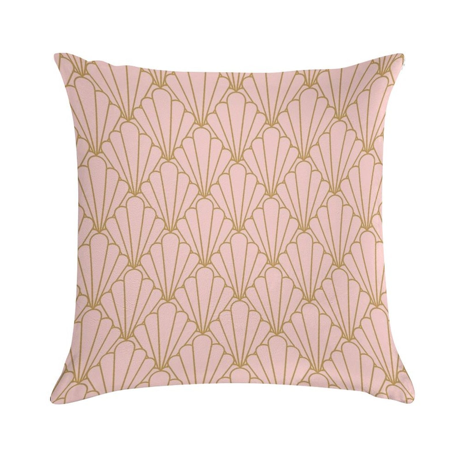 Art Deco Series - Rose And Gold Soft Home Decor Throw Pillow