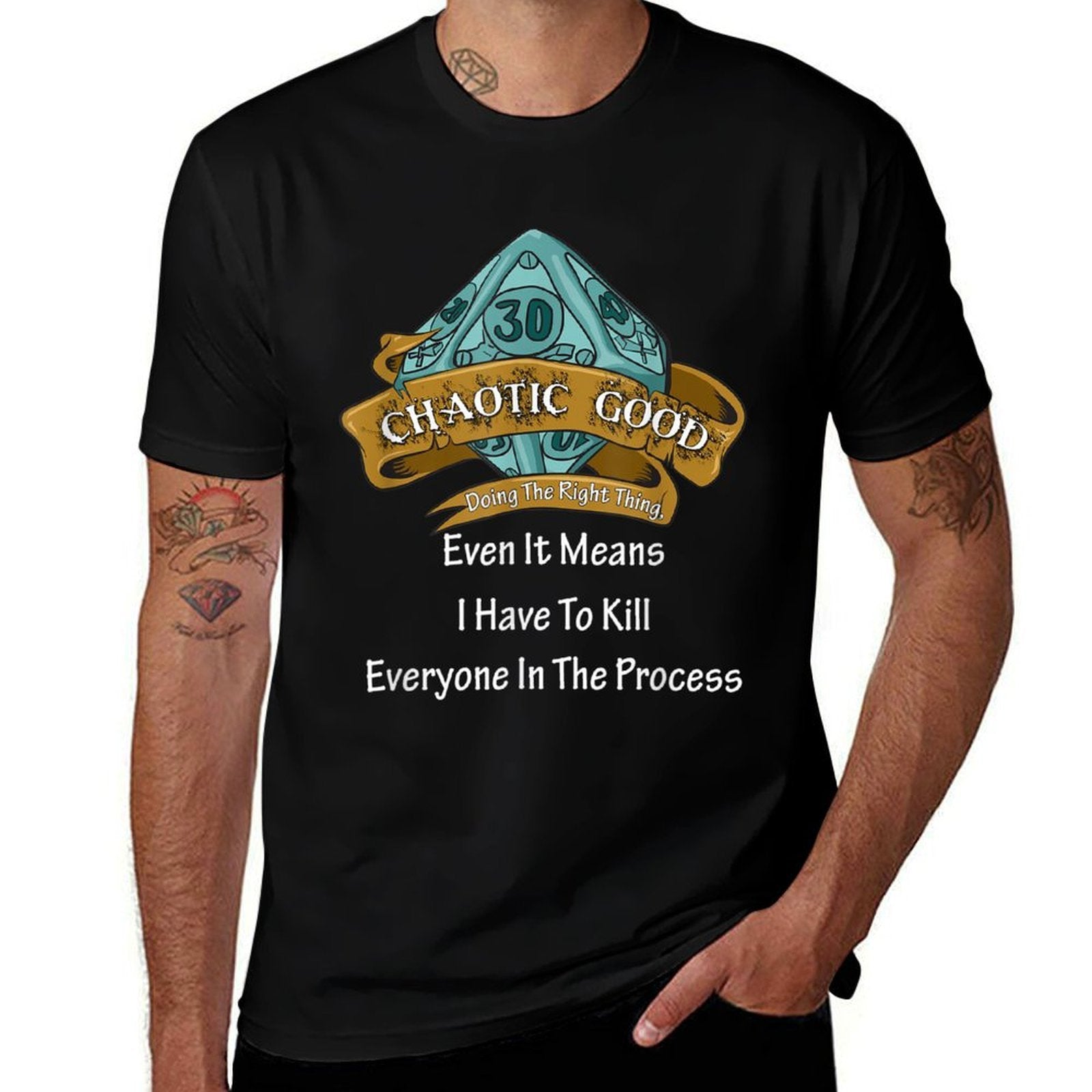 Adventure RPG Dice Fantasy Roleplaying Gamers  Lightweight T-Shirt