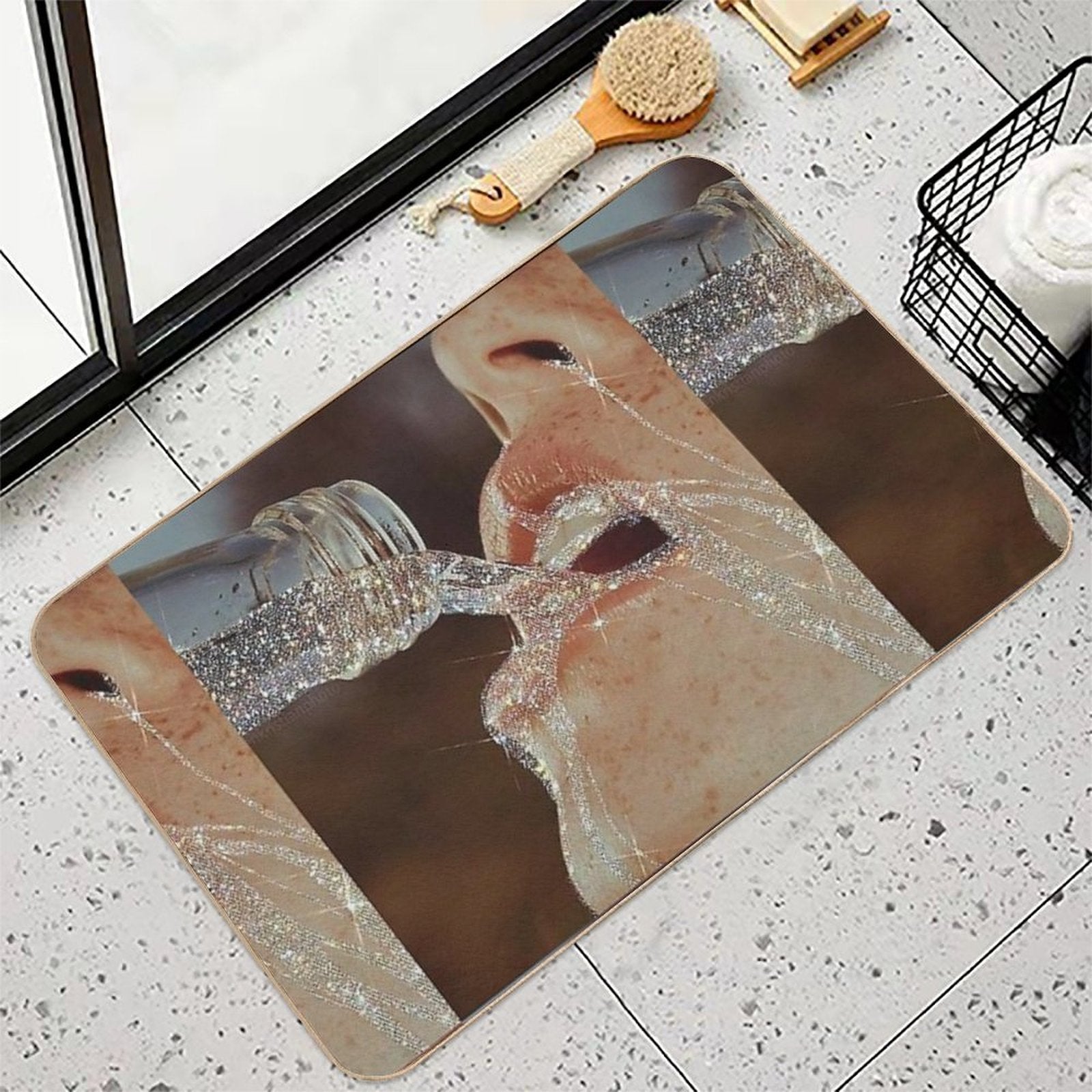 Stay Hydrated  Eco-Friendly Bath Mat