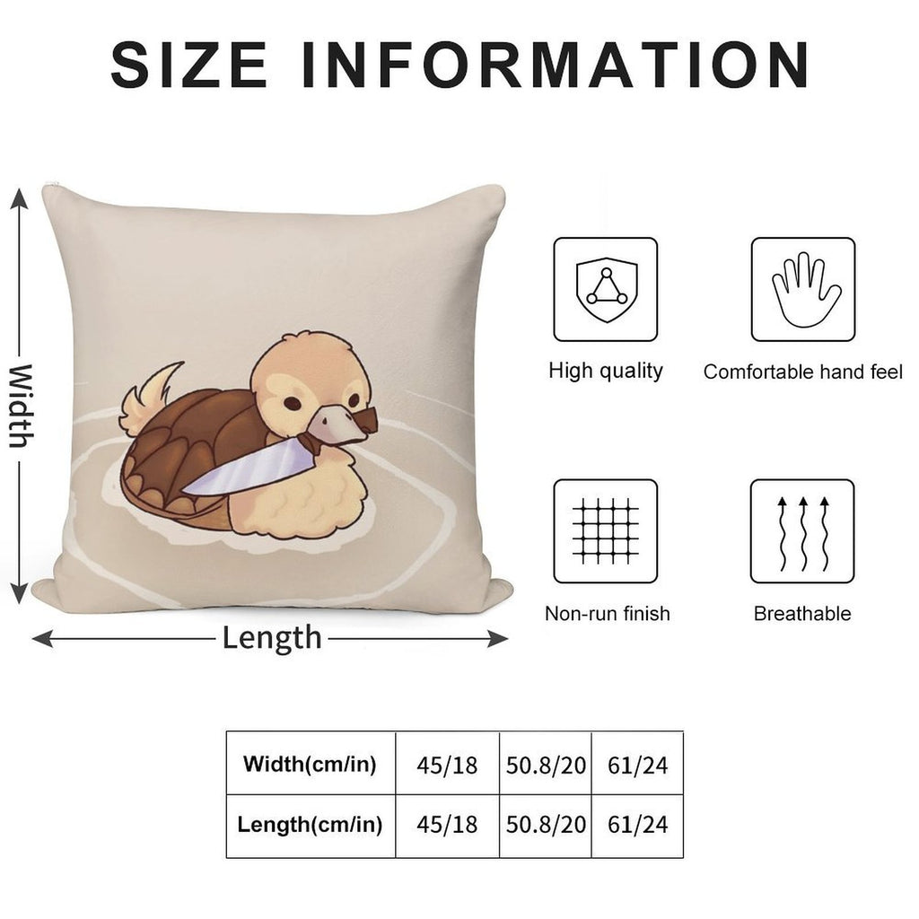 ATLA Turtle Duck with Knife Soft Gift Ready Throw Pillow