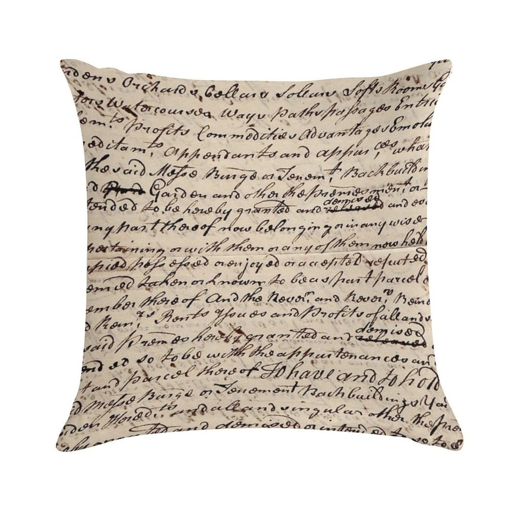 Old Letter Soft Gift Ready Throw Pillow