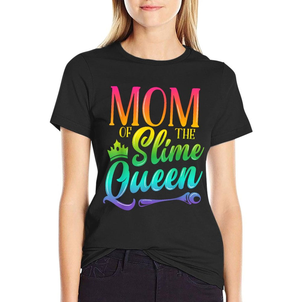 Mom Of The Slime Queen Birthday Party Family Matching Outfit  Graphic-printed T-Shirt