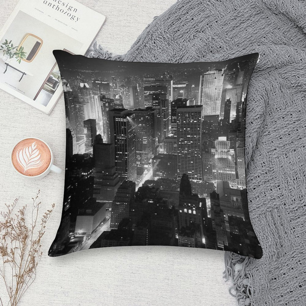 Sleepless In Manhattan Soft Gift Ready Throw Pillow