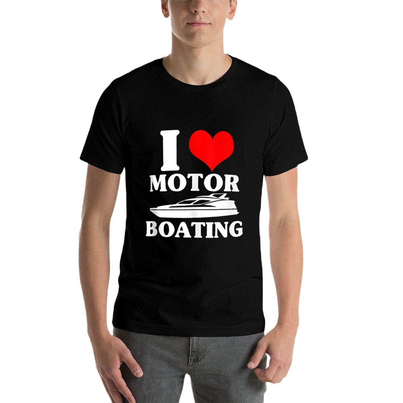 Boater I Love Motor Boating Funny Boating  Relaxed-fit T-Shirt