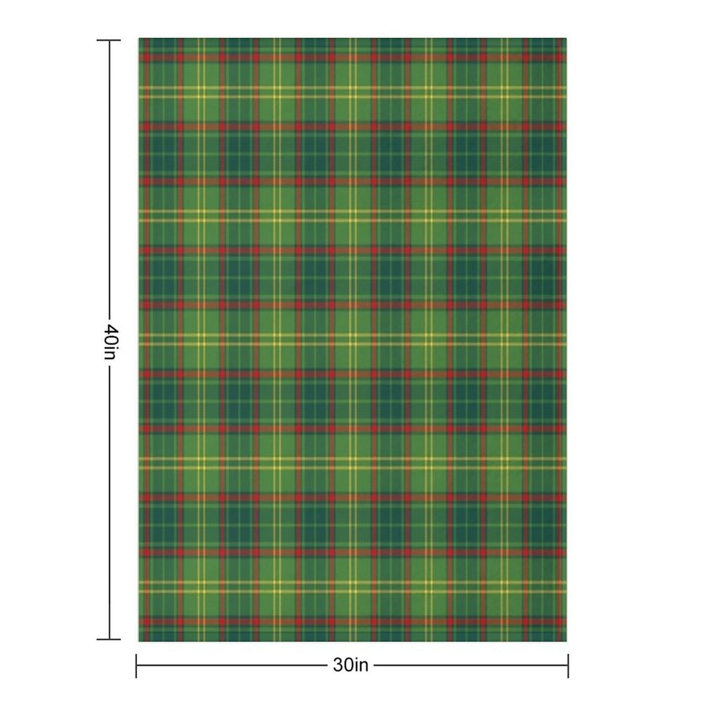 County ARMAGH Tartan  Official Armagh Tartan, Ulster, Ireland Gift-ready Throw Blanket