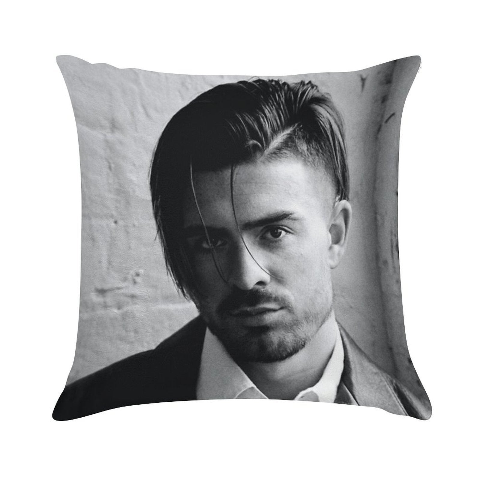 Jack Grealish Black And White Soft Easy Maintenance Throw Pillow